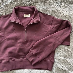 Paragon Fitwear Purple Quarter-Zip Sweatshirt